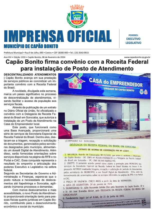 Capa da edição