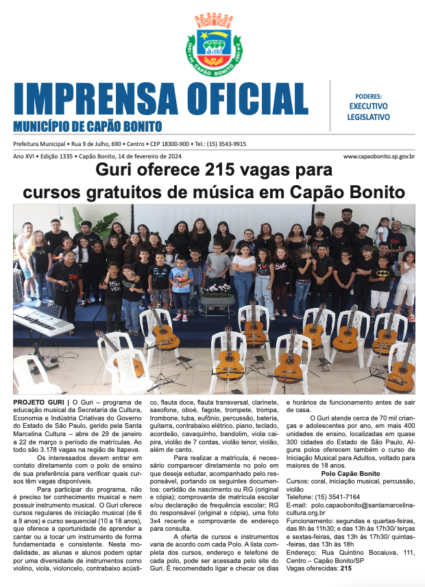 Capa da edição