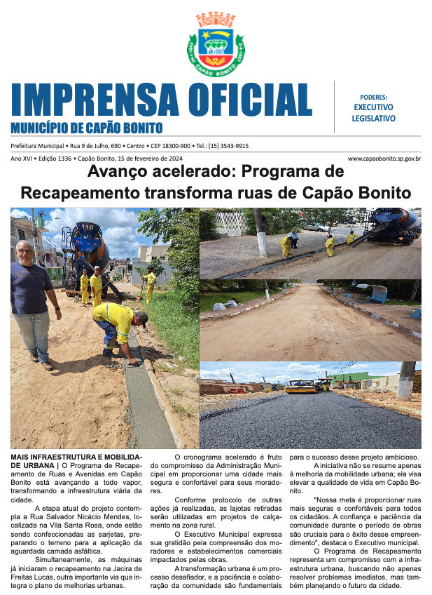 Capa da edição