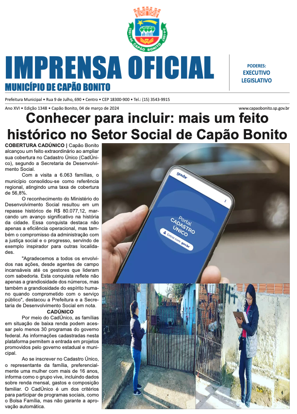 Capa da edição