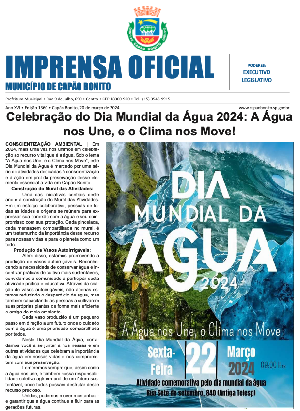Capa da edição
