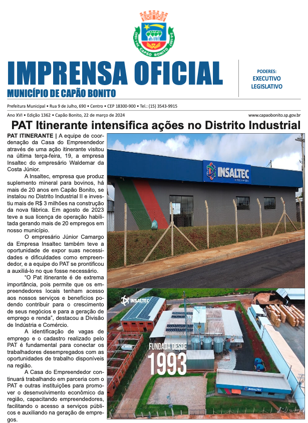 Capa da edição