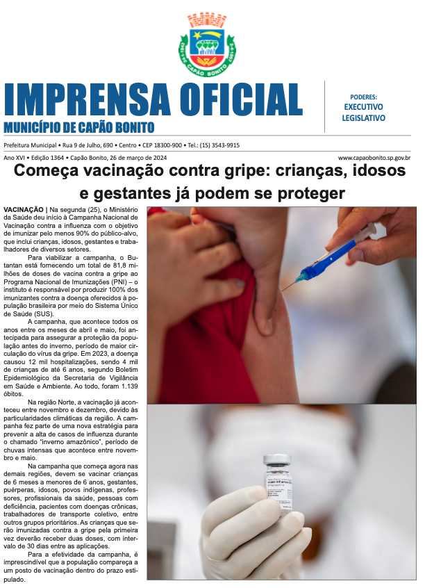 Capa da edição