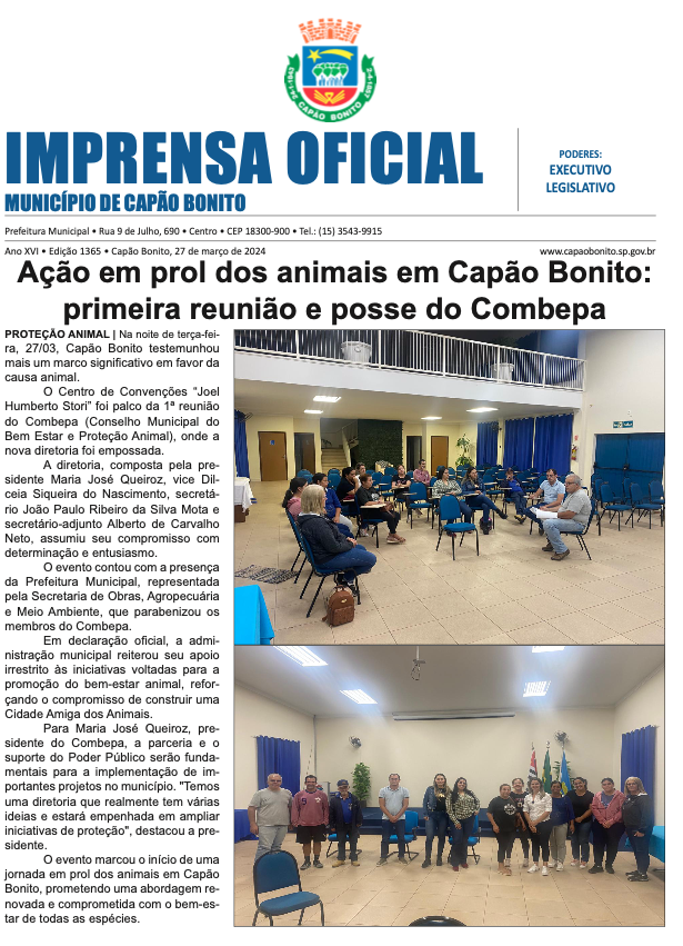 Capa da edição