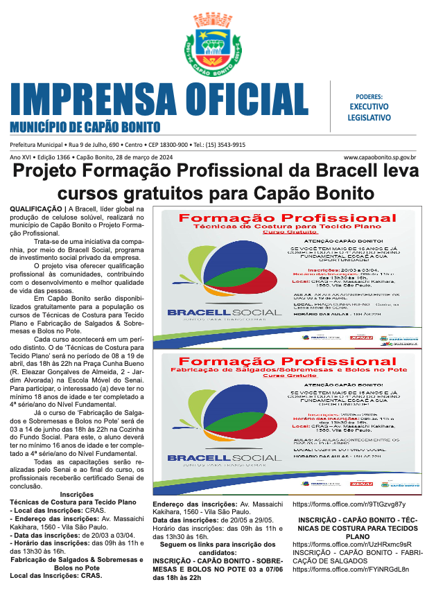 Capa da edição