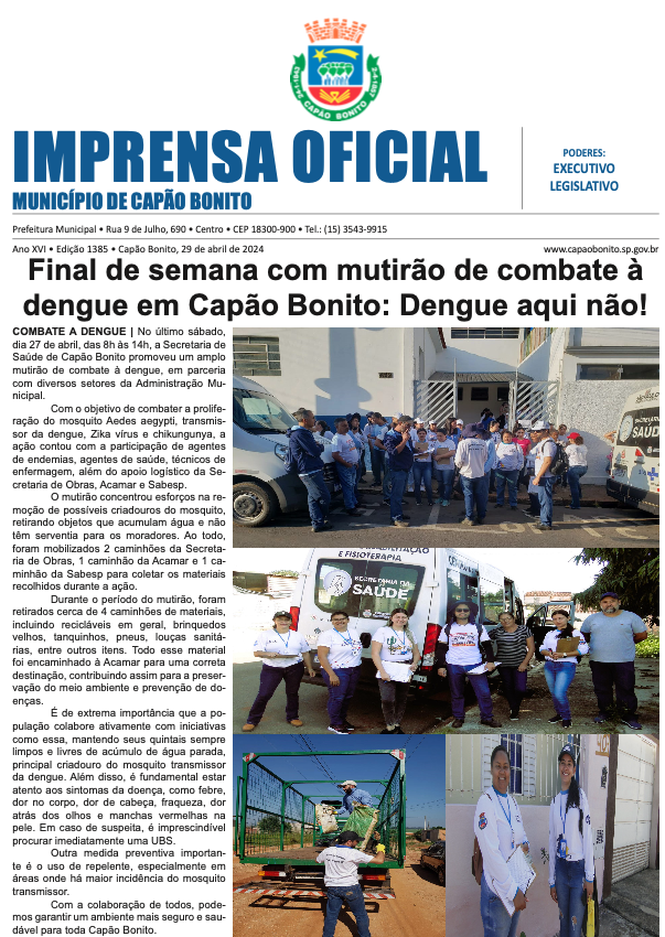 Capa da edição