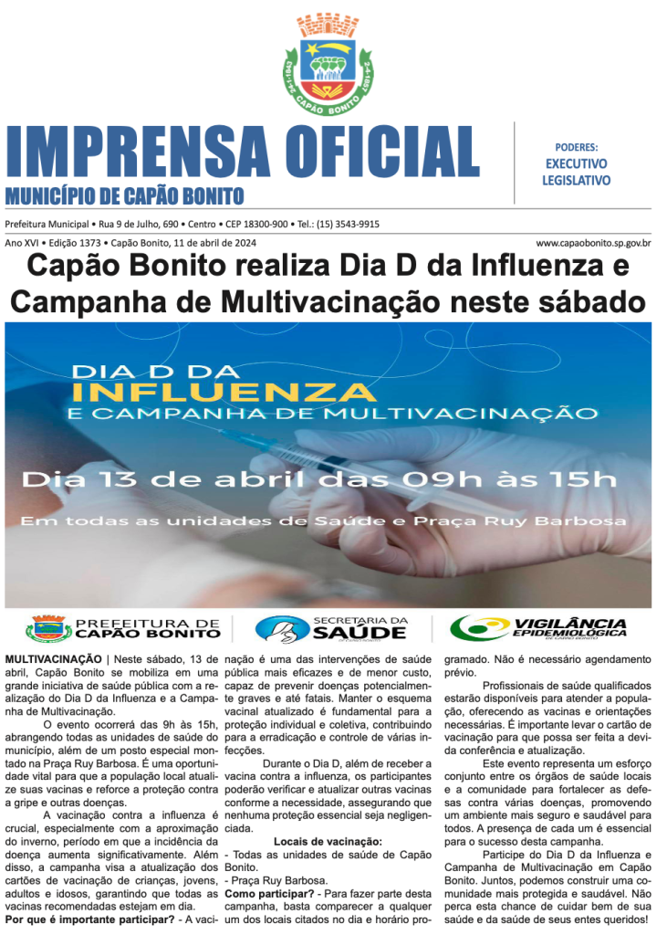 Capa da edição