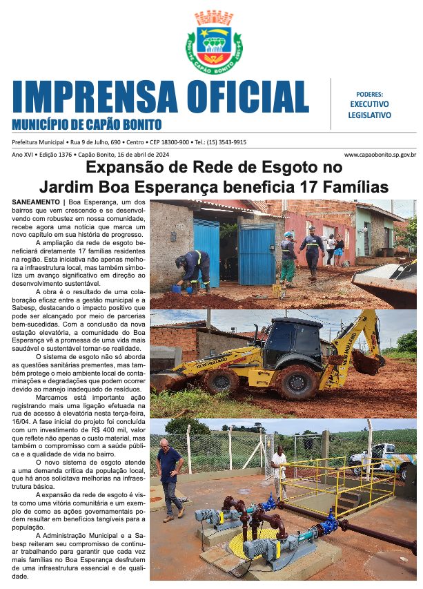 Capa da edição