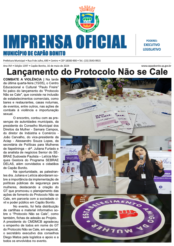 Capa da edição