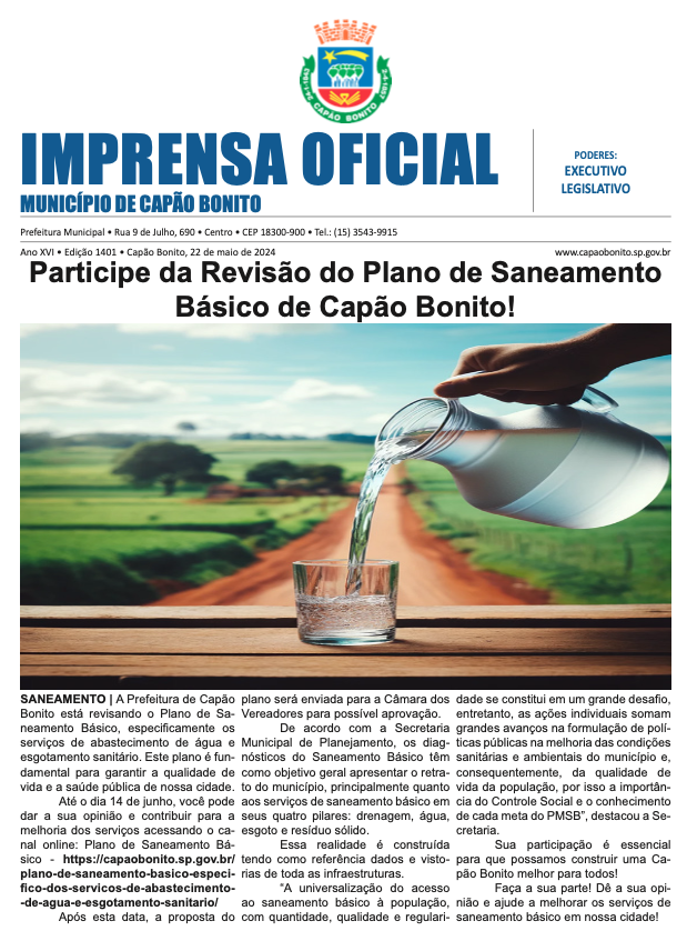 Capa da edição
