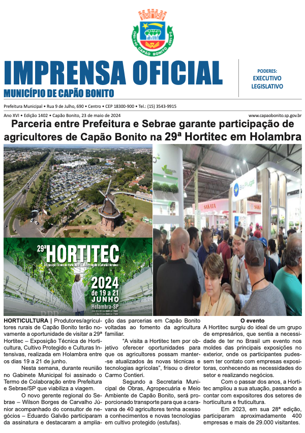 Capa da edição