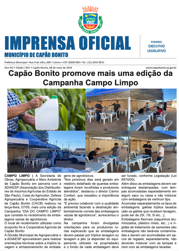 Capa da edição