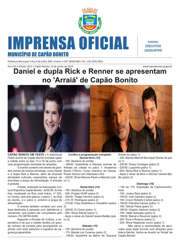 Capa da edição