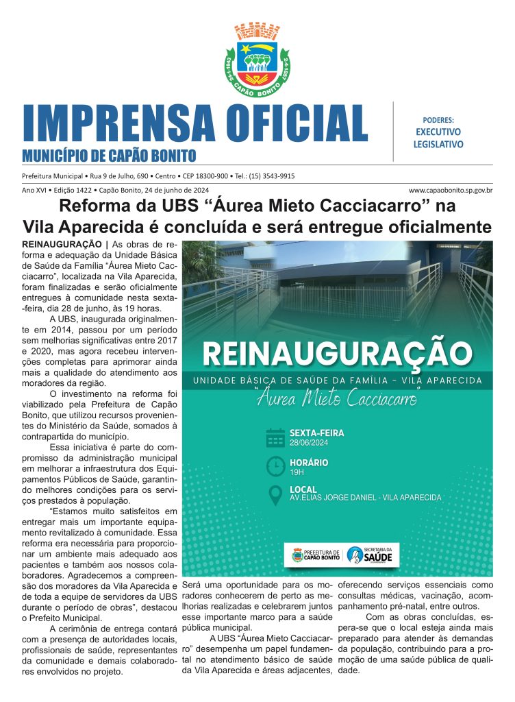 Capa da edição
