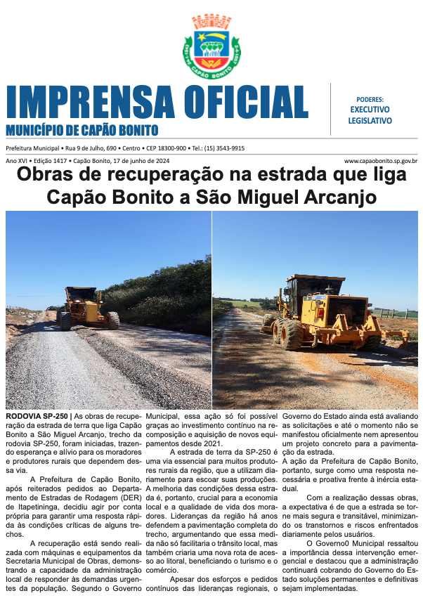 Capa da edição
