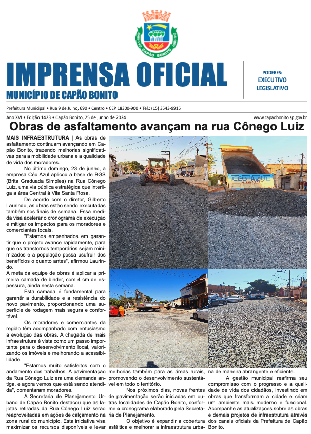 Capa da edição