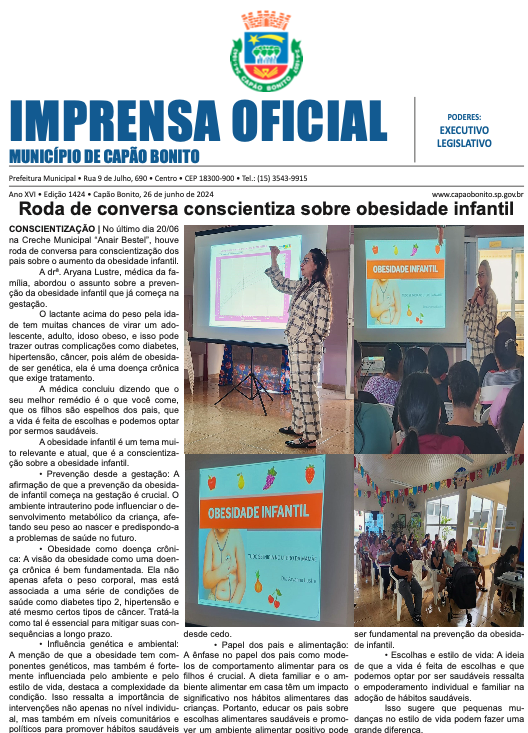 Capa da edição