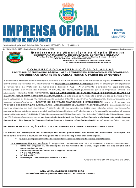 Capa da edição