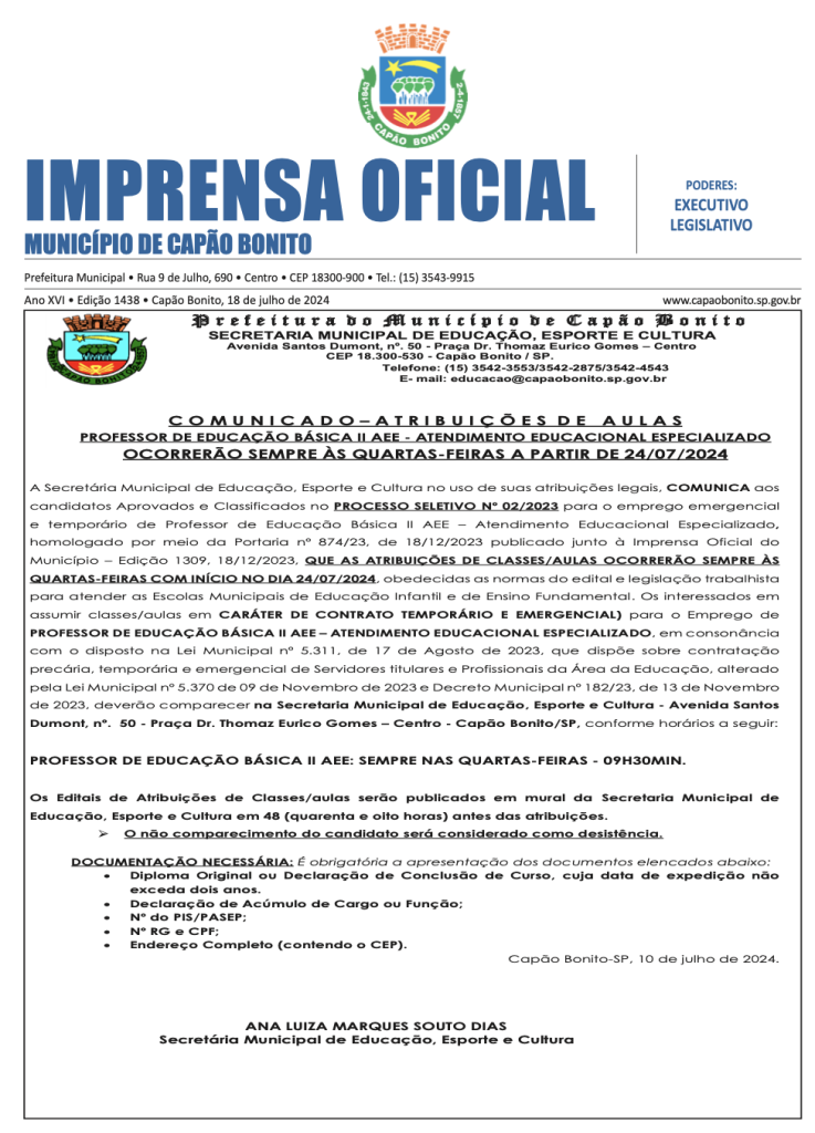 Capa da edição