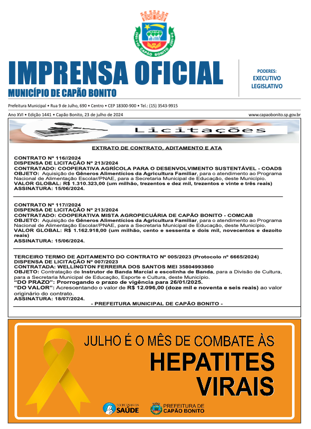 Capa da edição