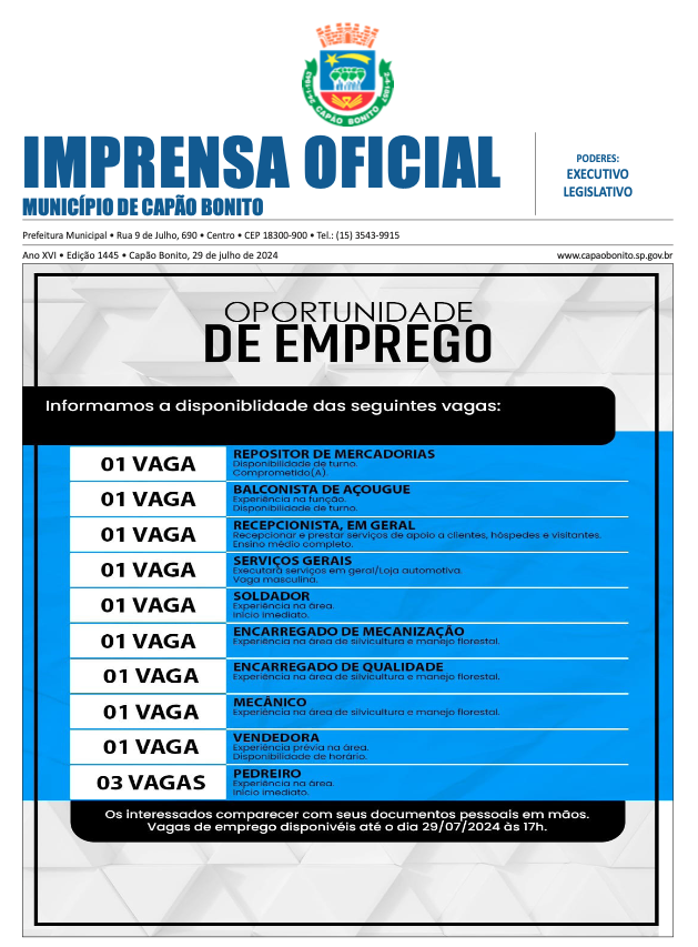 Capa da edição
