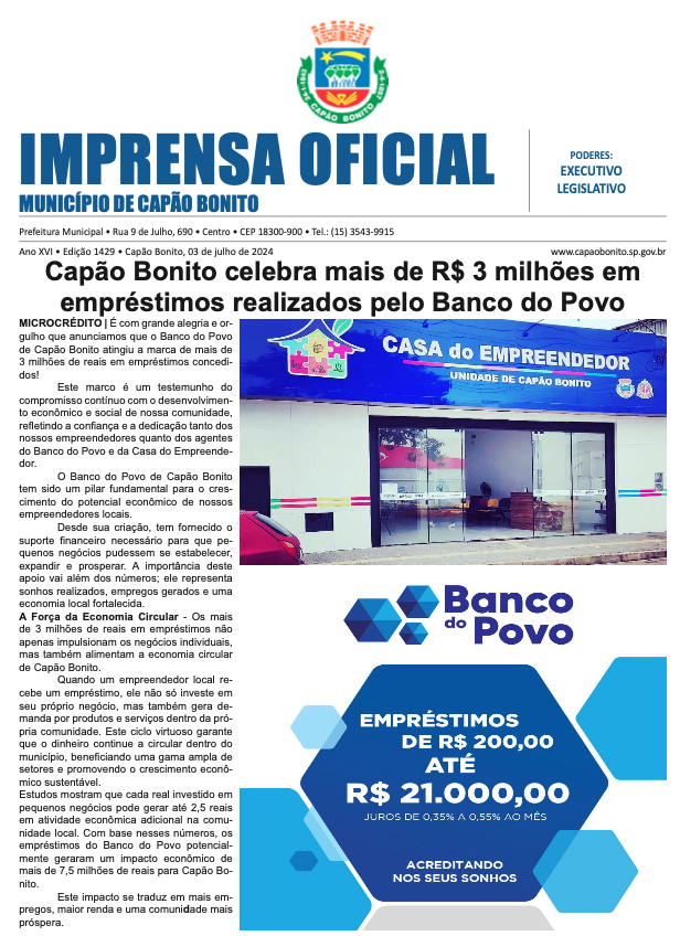 Capa da edição