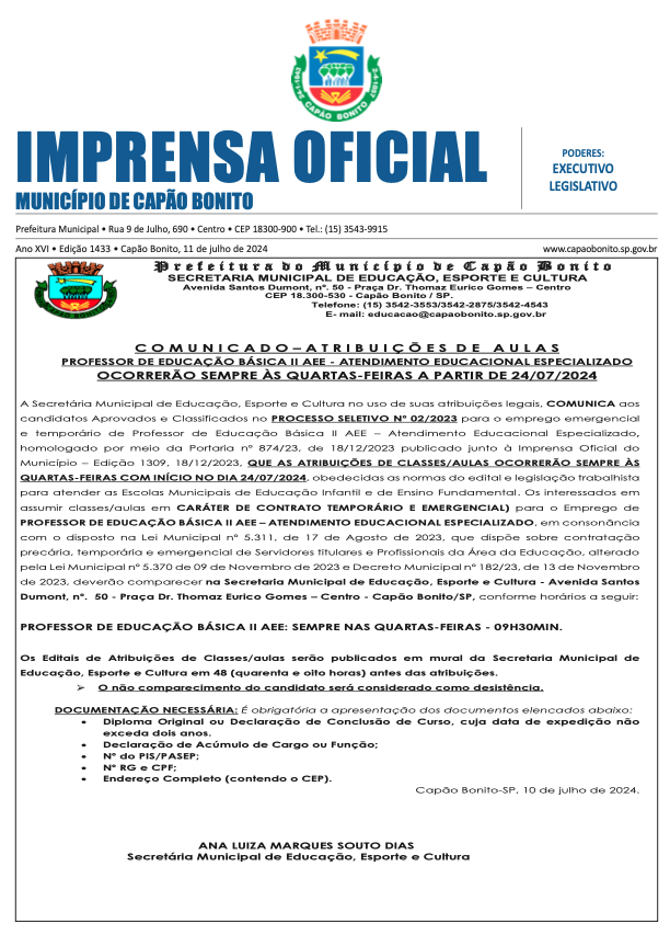Capa da edição