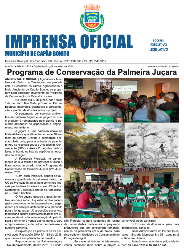 Capa da edição