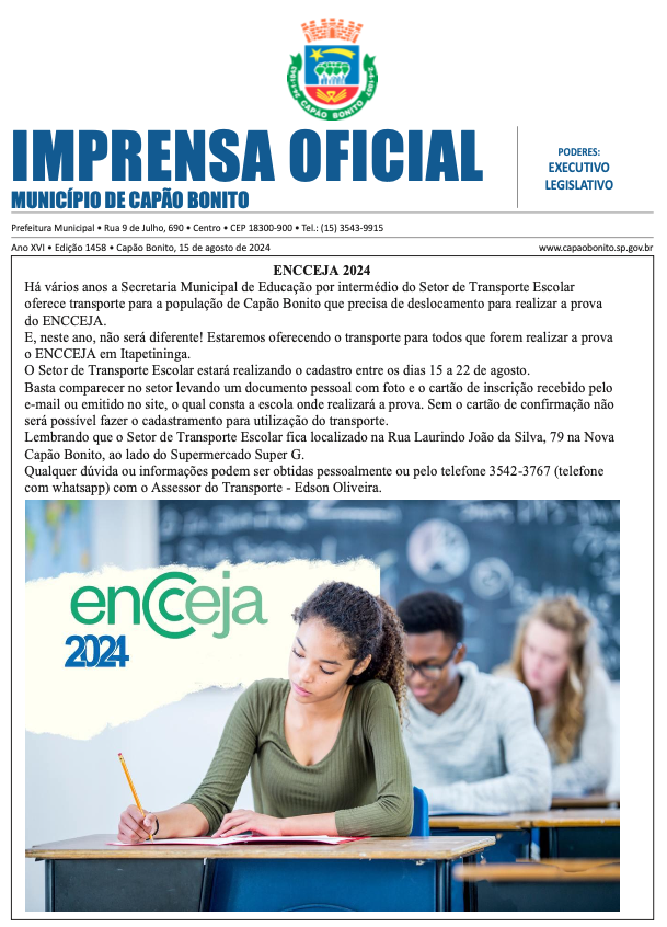 Capa da edição