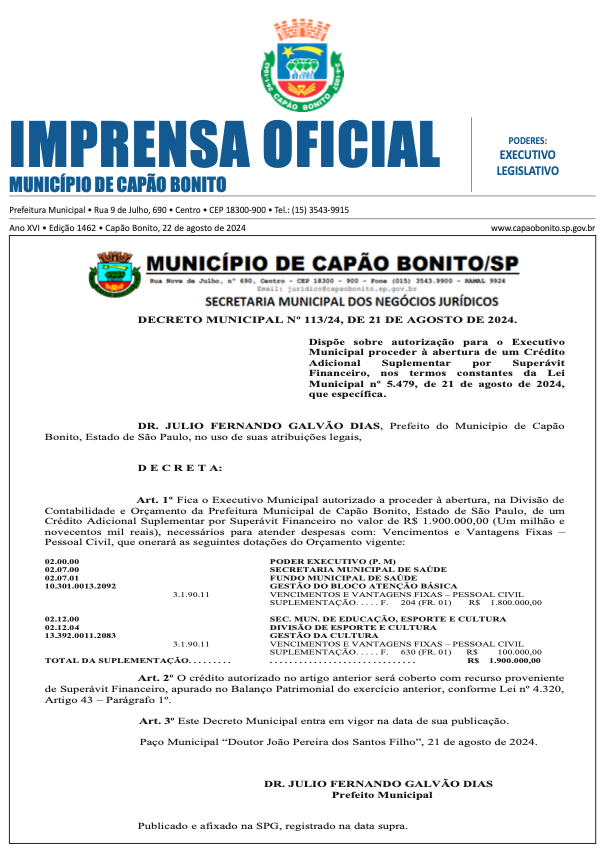 Capa da edição