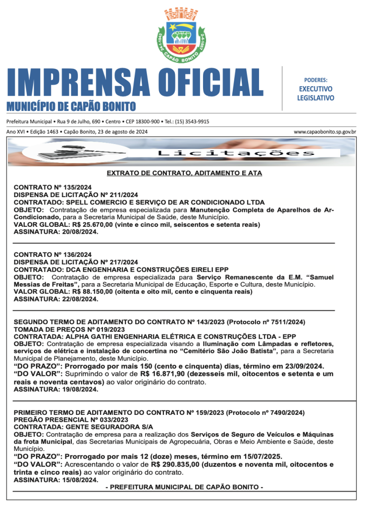 Capa da edição