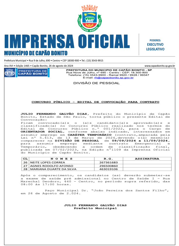 Capa da edição