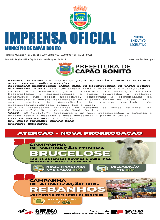 Capa da edição