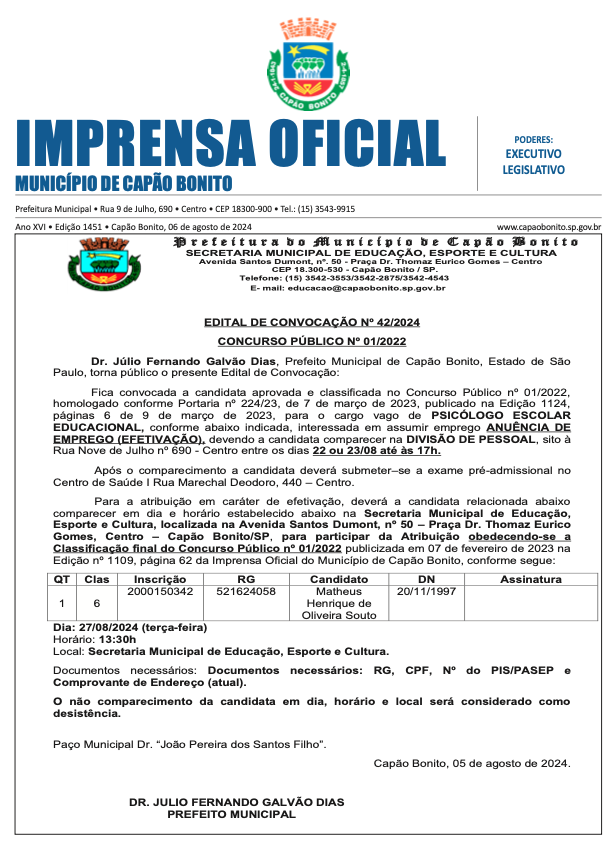 Capa da edição