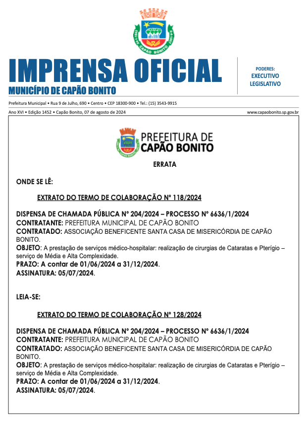Capa da edição