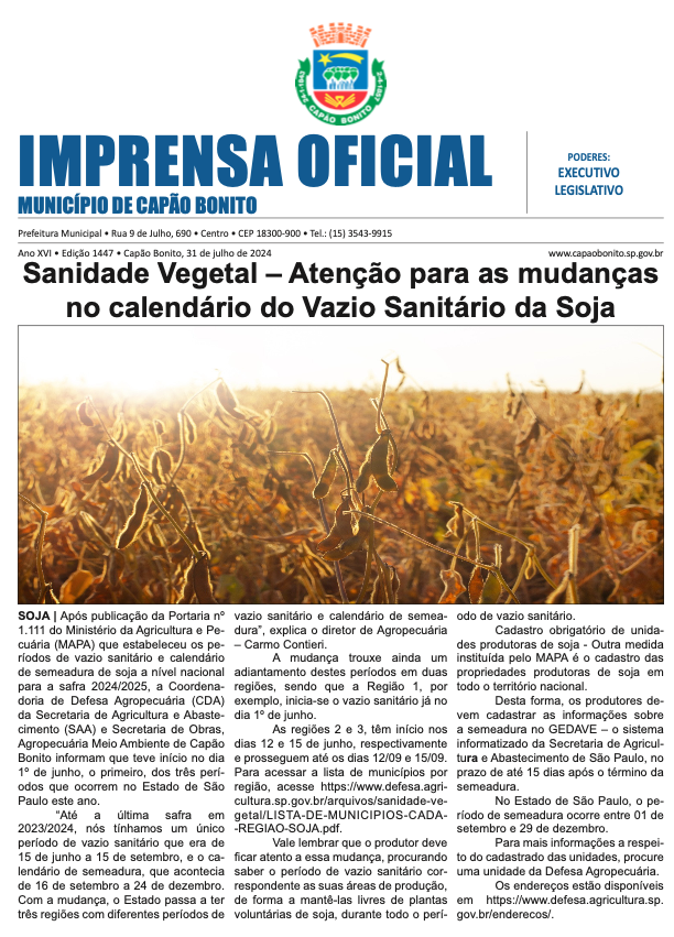 Capa da edição