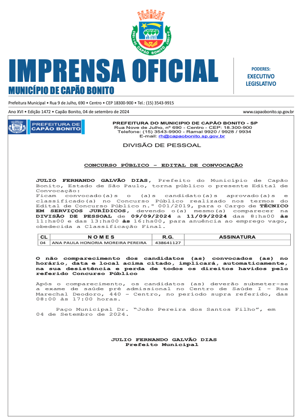 Capa da edição