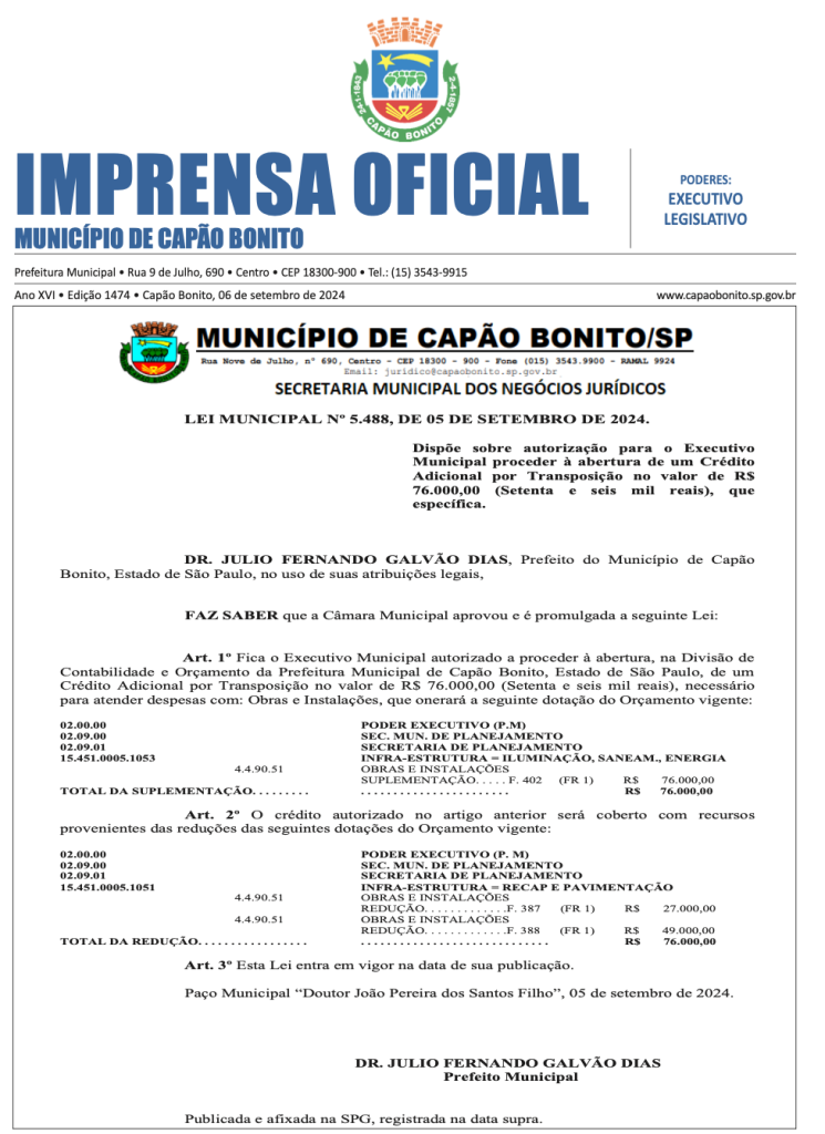 Capa da edição