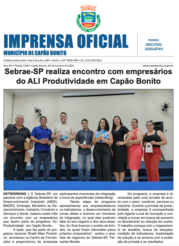Capa da edição