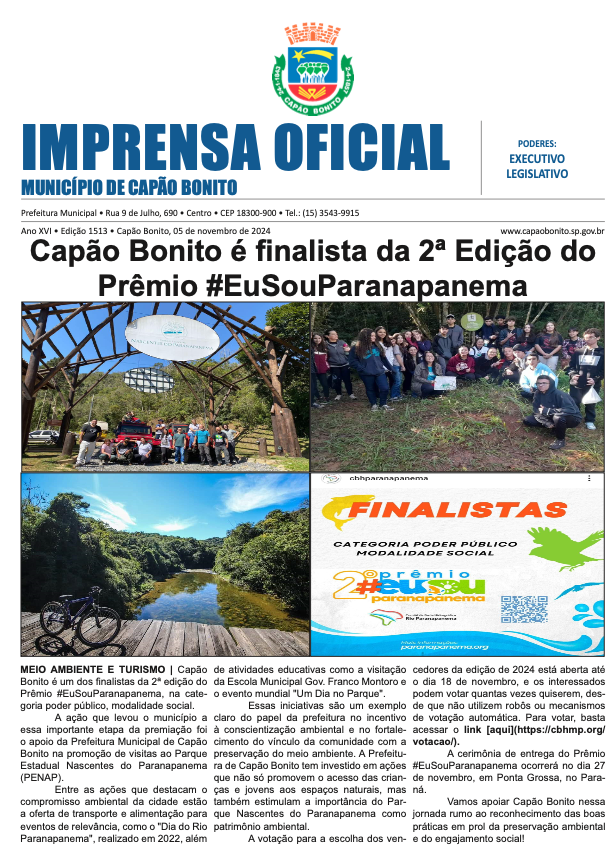 Capa da edição