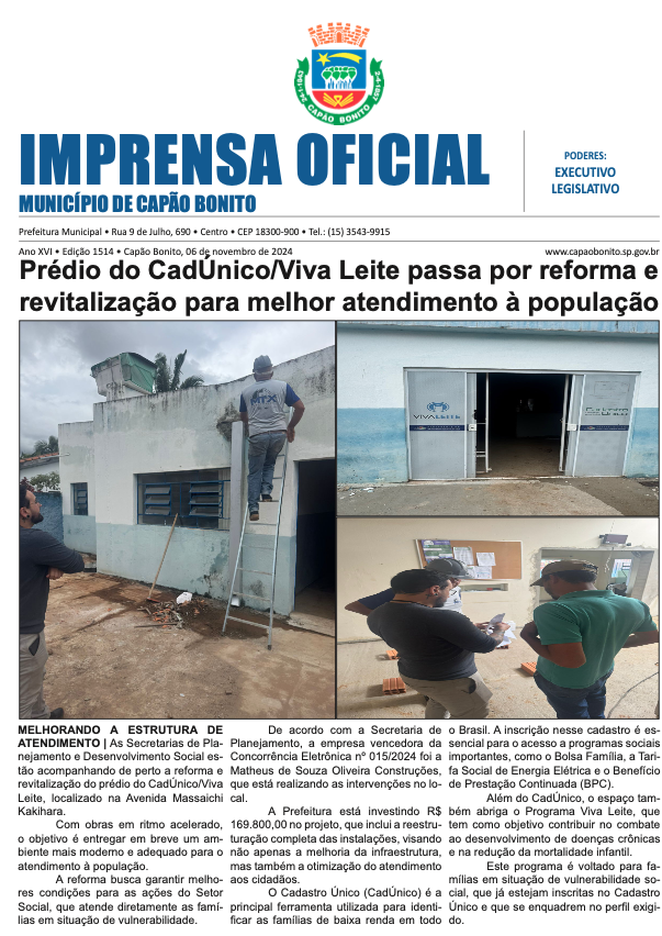 Capa da edição