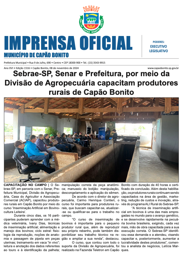 Capa da edição