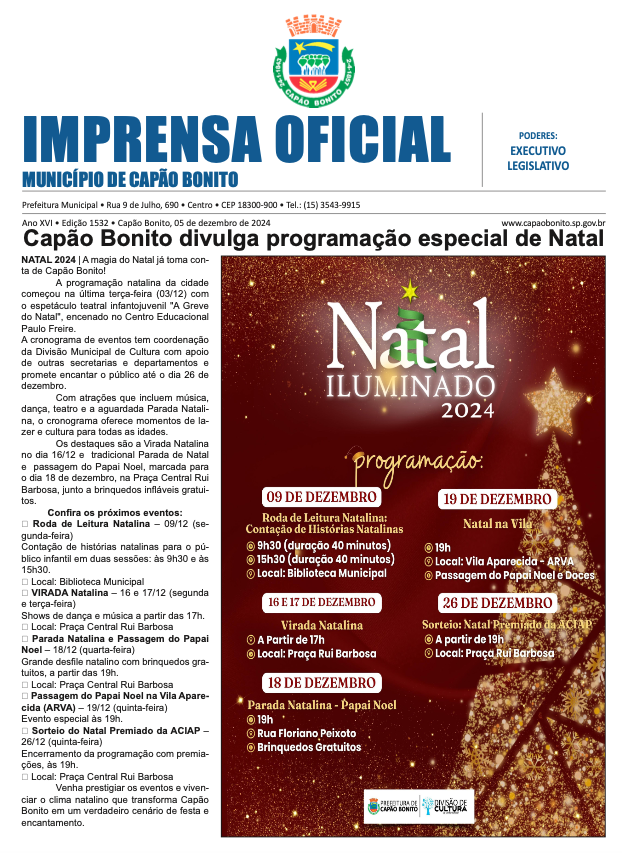 Capa da edição