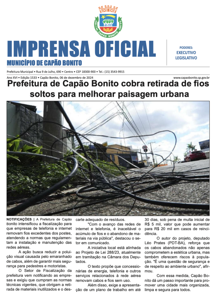 Capa da edição