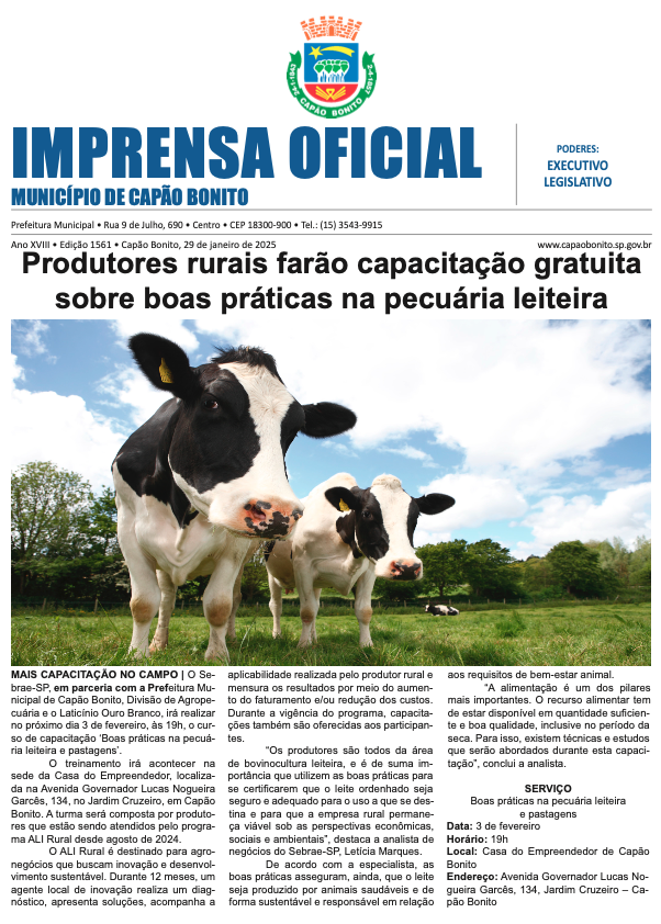 Capa da edição