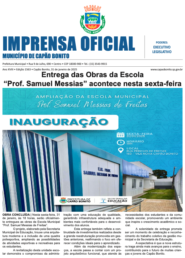 Capa da edição