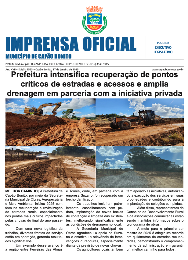 Capa da edição