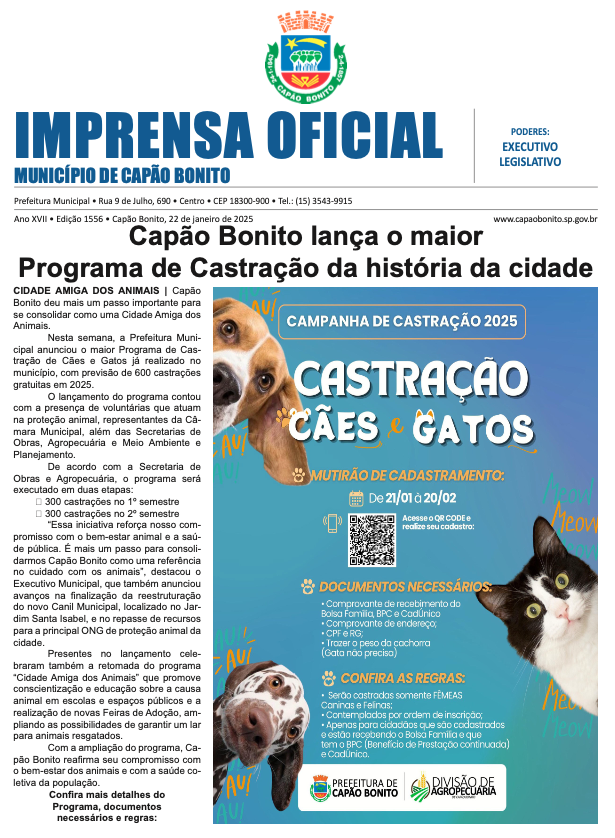 Capa da edição