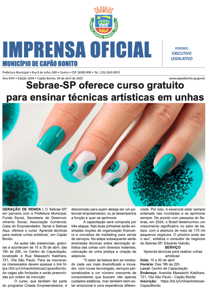 Capa da edição
