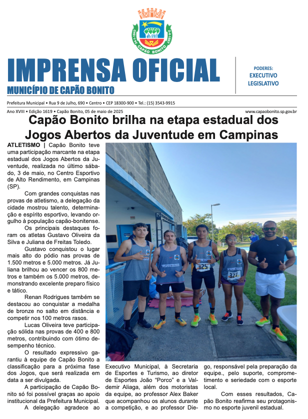 Capa da edição